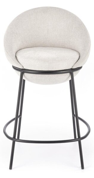 Scaun de bar Houston 1515Bej, 9x5x6cm, Tapiterie, Metalic