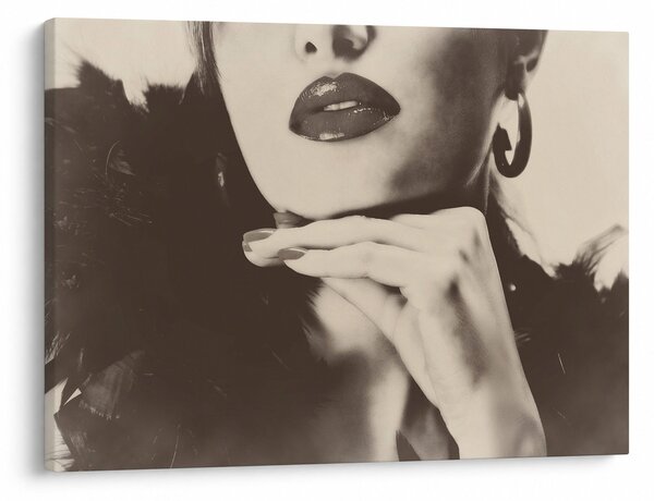 Tablou - Vintage, poza unei femei (70x50 cm)