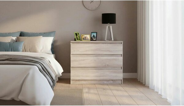 Comoda HANY NEW 003, stejar sonoma, PAL laminat, 90x49x74 cm
