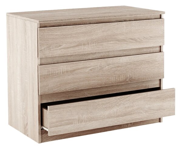 Comoda HANY NEW 003, stejar sonoma, PAL laminat, 90x49x74 cm