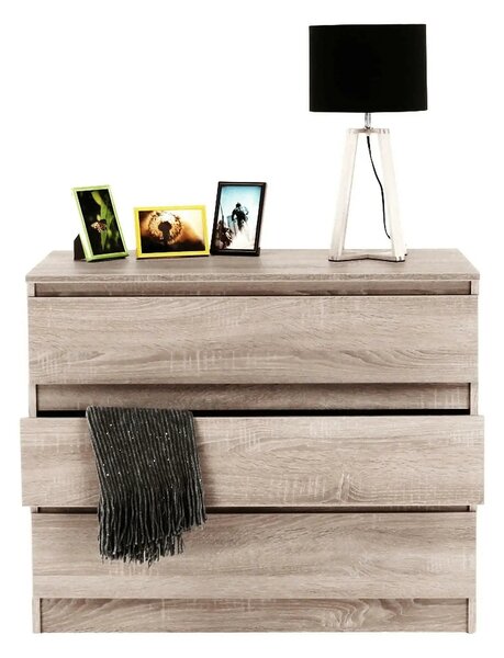Comoda HANY NEW 003, stejar sonoma, PAL laminat, 90x49x74 cm