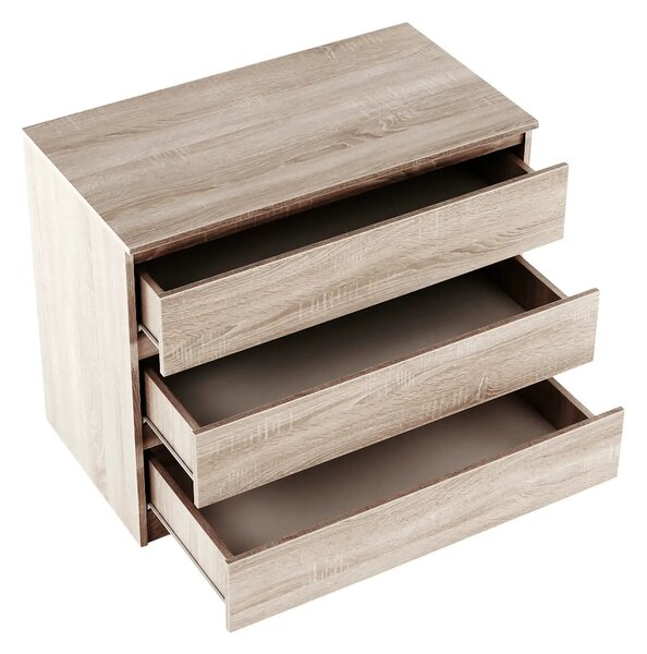 Comoda HANY NEW 003, stejar sonoma, PAL laminat, 90x49x74 cm