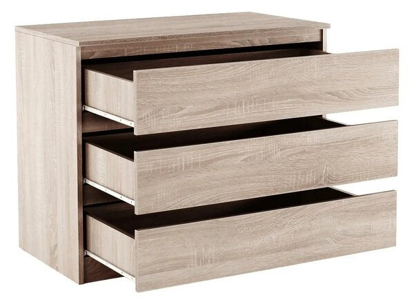 Comoda HANY NEW 003, stejar sonoma, PAL laminat, 90x49x74 cm