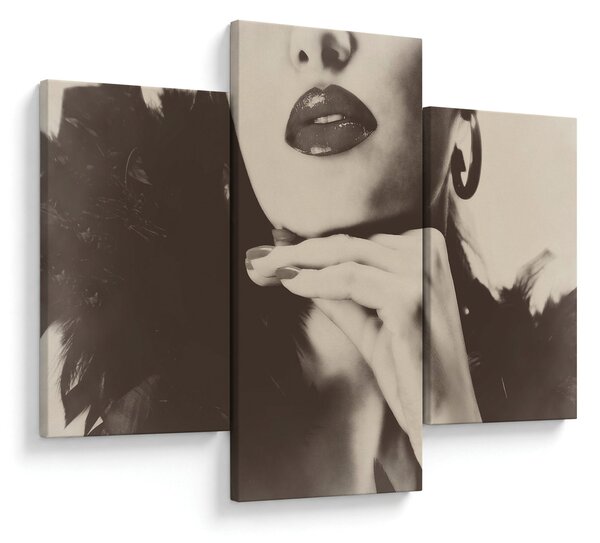 Tablou - Vintage, poza unei femei (90x60 cm)