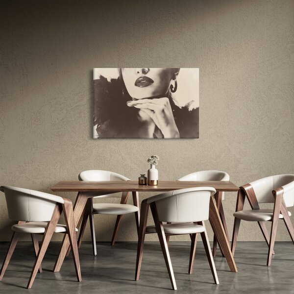 Tablou - Vintage, poza unei femei (90x60 cm)