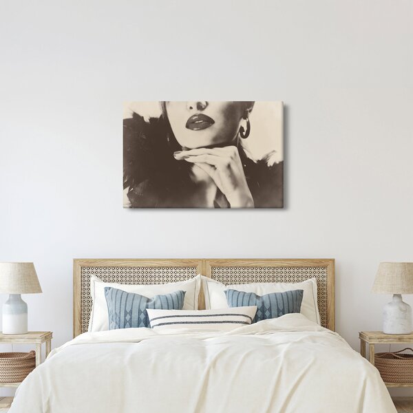 Tablou - Vintage, poza unei femei (90x60 cm)
