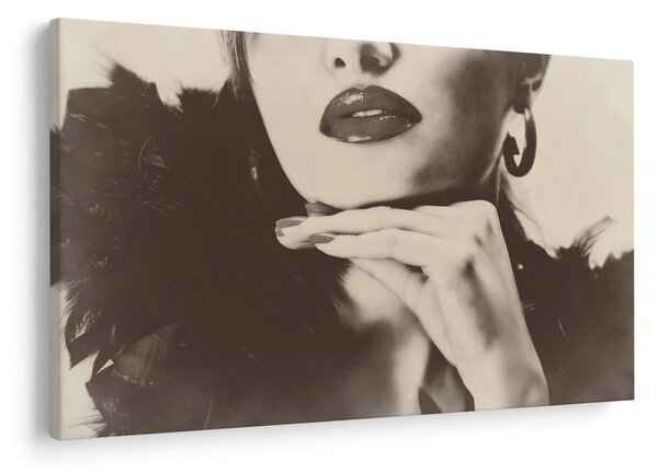 Tablou - Vintage, poza unei femei (90x60 cm)