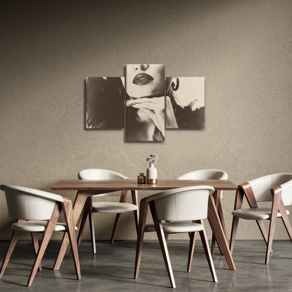 Tablou - Vintage, poza unei femei (90x60 cm)
