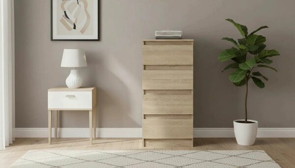 Comoda HANY NEW 009, stejar sonoma, PAL laminat, 45x49x95 cm