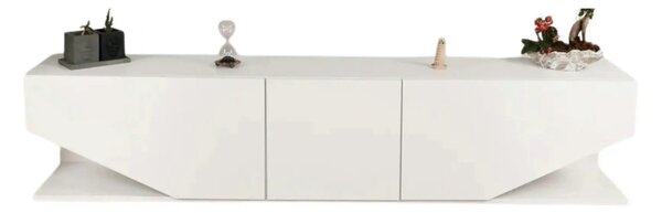 Comoda TV INCI, alb, PAL melaminat, 180x30x40 cm
