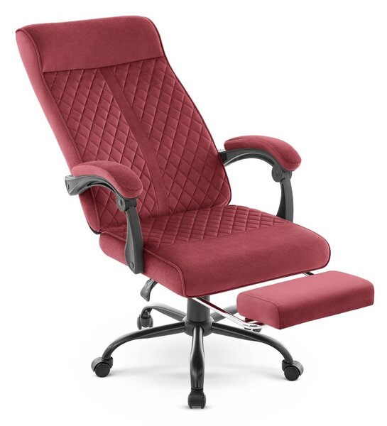 Scaun de birou ergonomic HC-1030, cu șezut cu arc și o capacitate de încărcare de 120 kg – culoare burgund