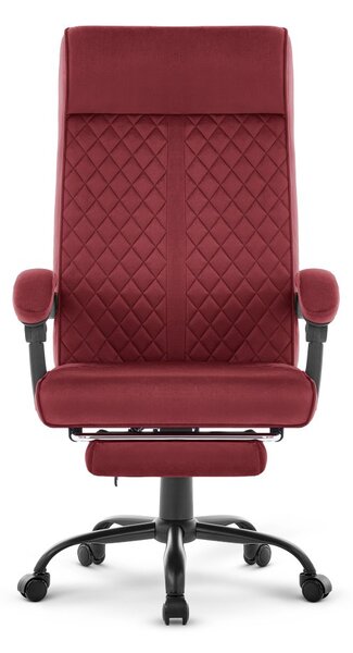 Scaun de birou ergonomic HC-1030, cu șezut cu arc și o capacitate de încărcare de 120 kg – culoare burgund