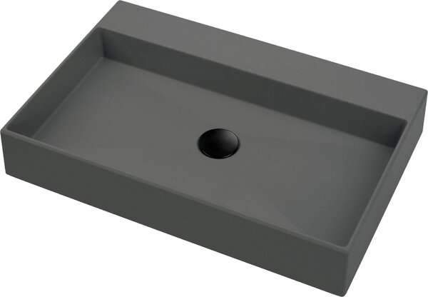 Deante Correo, chiuveta blat granit 60x40 cm, antracit metalic, DEA-CQR_TU6S