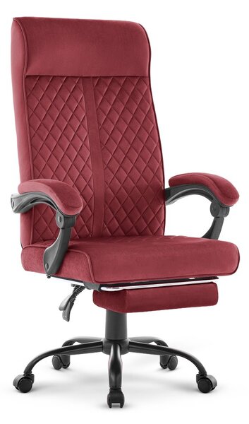 Scaun de birou ergonomic HC-1030, cu șezut cu arc și o capacitate de încărcare de 120 kg – culoare burgund