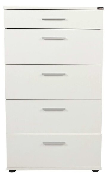 Comoda SFN-550-BB-1, alb, PAL melaminat, 60x44x108 cm