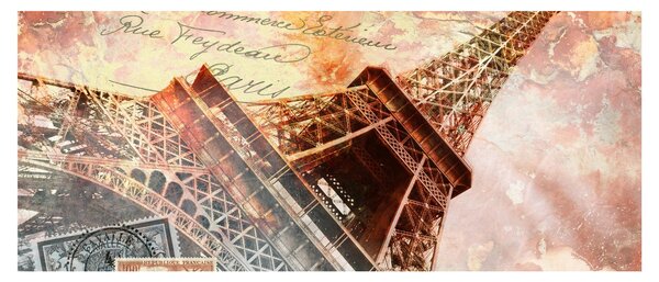 Tablou - Turnul Eiffel în stil vintage (120x50 cm)