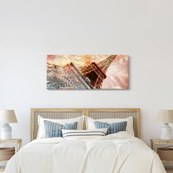 Tablou - Turnul Eiffel în stil vintage (120x50 cm)