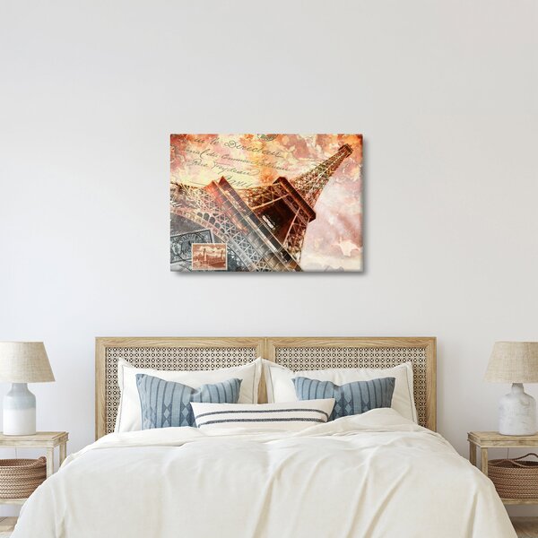 Tablou - Turnul Eiffel în stil vintage (70x50 cm)