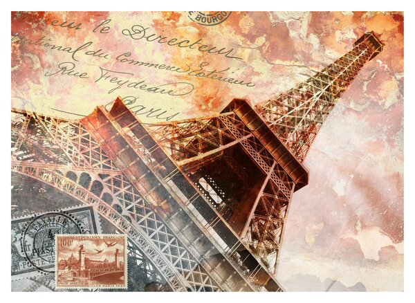 Tablou - Turnul Eiffel în stil vintage (70x50 cm)