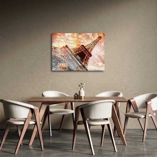 Tablou - Turnul Eiffel în stil vintage (70x50 cm)