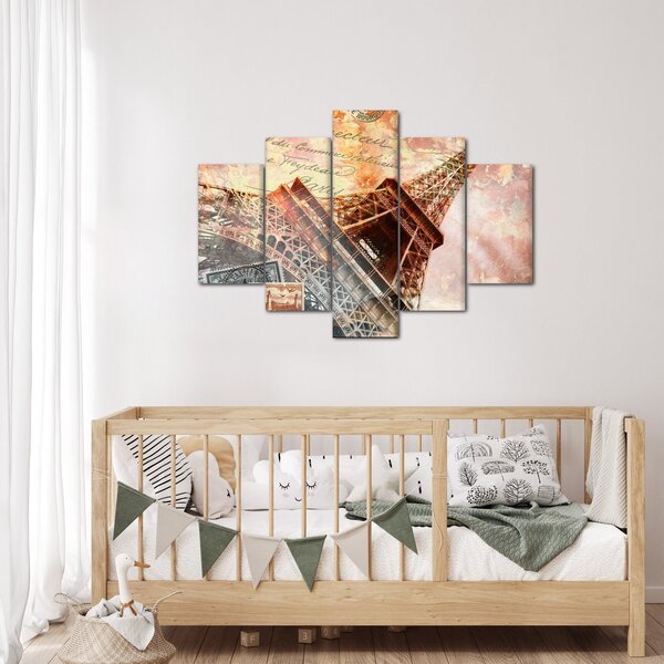Tablou - Turnul Eiffel în stil vintage (150x105 cm)