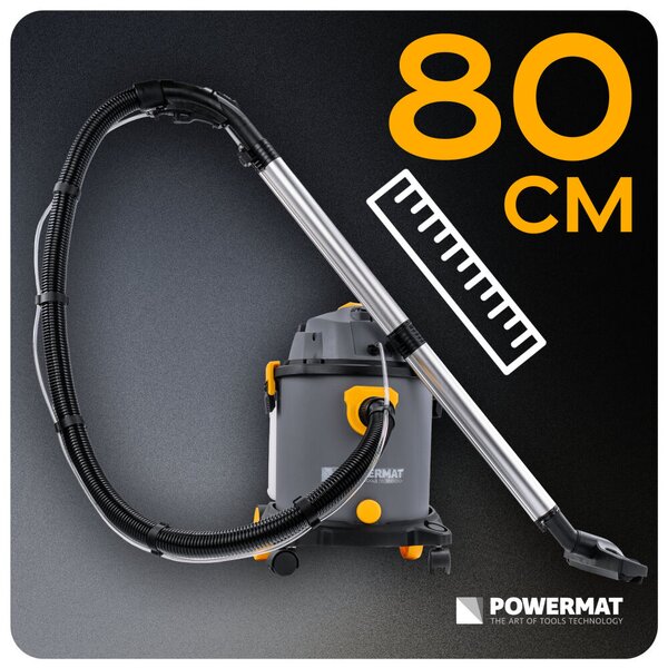 Aspirator industrial pentru covoare de 2000 W, pentru aspirare umedă și uscată, cu o capacitate de 20 l