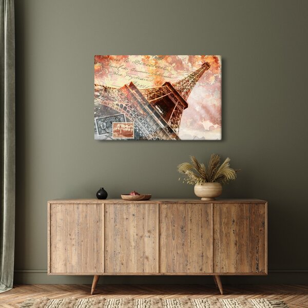 Tablou - Turnul Eiffel în stil vintage (90x60 cm)