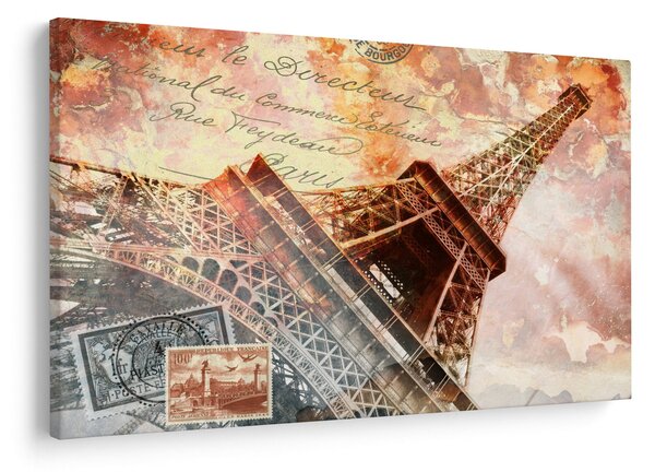 Tablou - Turnul Eiffel în stil vintage (90x60 cm)