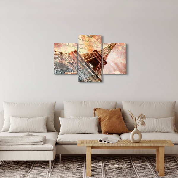 Tablou - Turnul Eiffel în stil vintage (90x60 cm)