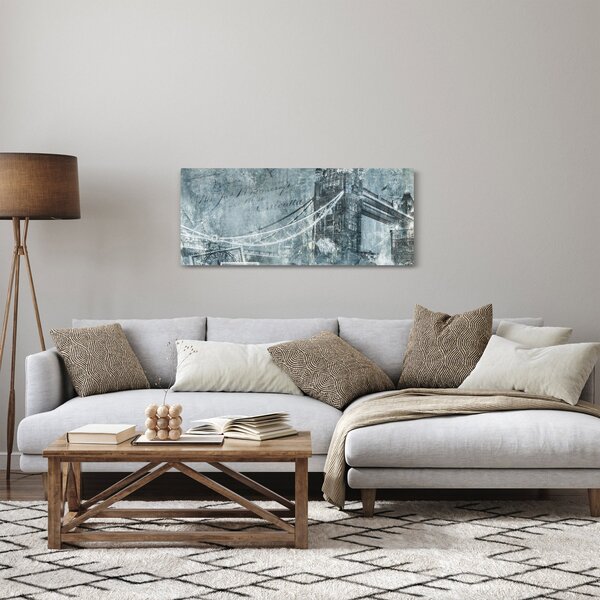 Tablou - Tower Bridge în tonuri reci (120x50 cm)