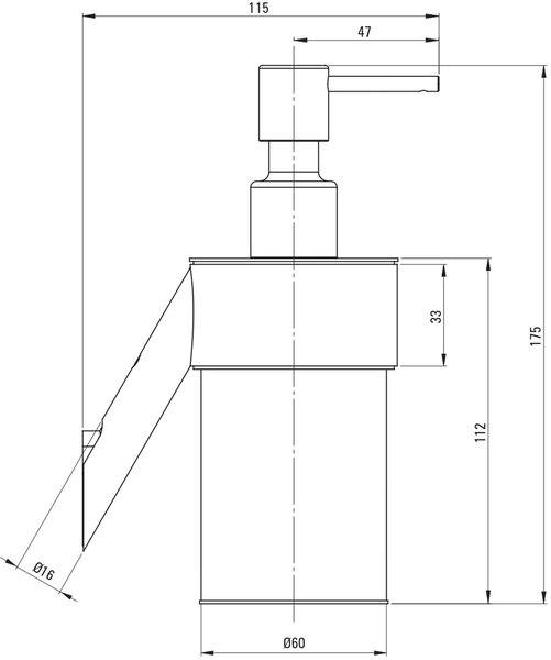 Deante Silia dozator săpun 250 ml crom ADI_0421