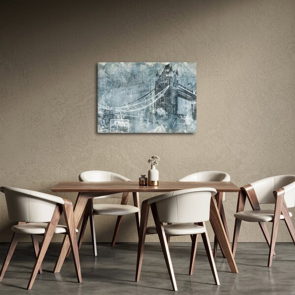 Tablou - Tower Bridge în tonuri reci (70x50 cm)