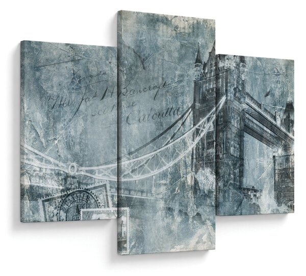 Tablou - Tower Bridge în tonuri reci (90x60 cm)