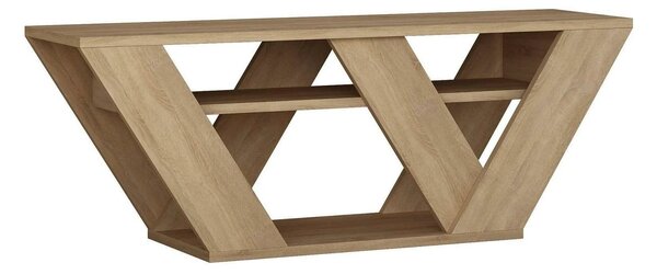 Comoda TV PIPRALLA, stejar, PAL melaminat, 110x30x40 cm
