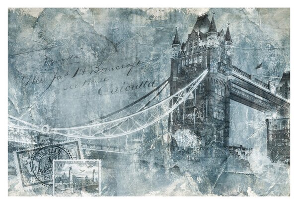 Tablou - Tower Bridge în tonuri reci (90x60 cm)