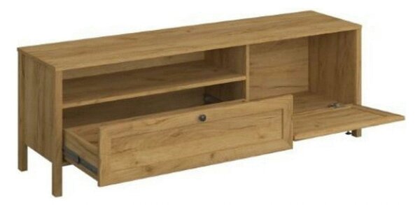 Comoda TV KLARK, stejar auriu, PAL laminat, 160x42x54 cm