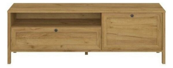 Comoda TV KLARK, stejar auriu, PAL laminat, 160x42x54 cm