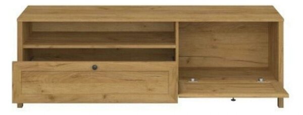 Comoda TV KLARK, stejar auriu, PAL laminat, 160x42x54 cm