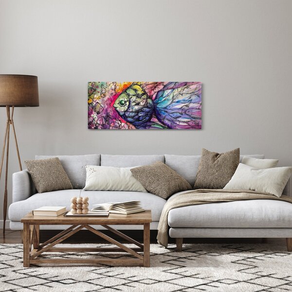Tablou - Peștișorul colorat (120x50 cm)