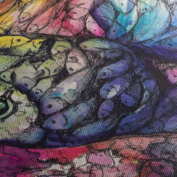 Tablou - Peștișorul colorat (90x60 cm)