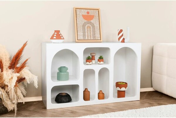 Comoda LIVA, alb, PAL melaminat, 120x35x74 cm