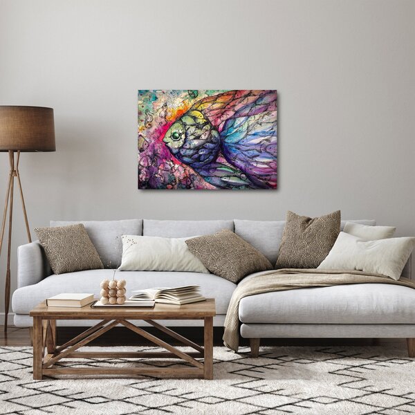 Tablou - Peștișorul colorat (70x50 cm)