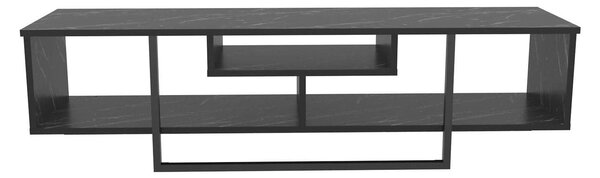 Comoda TV ASAL 150, negru, PAL melaminat, 150x35x40 cm