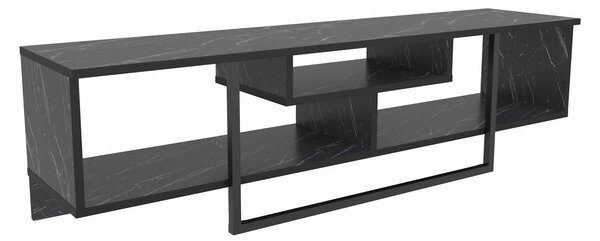 Comoda TV ASAL 150, negru, PAL melaminat, 150x35x40 cm