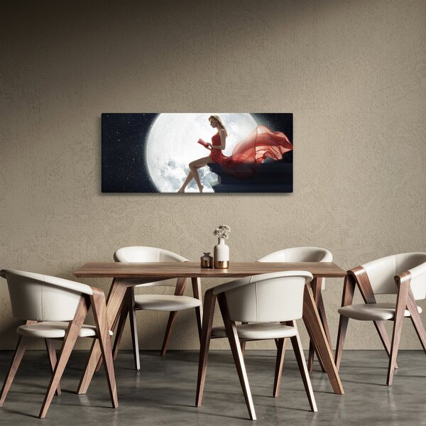 Tablou - Femeia sub clar de lună (120x50 cm)