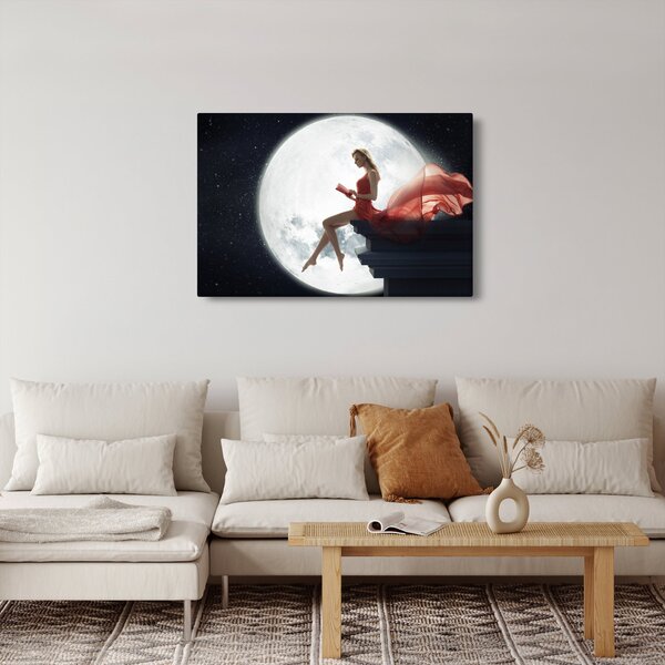 Tablou - Femeia sub clar de lună (90x60 cm)
