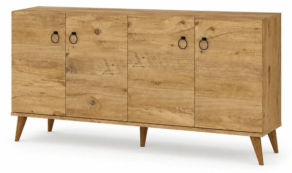 Comoda 616TNM1602, stejar, PAL melaminat, 180x45x79 cm