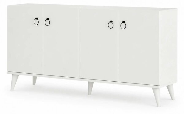 Comoda 616TNM1601, alb, PAL melaminat, 180x45x79 cm