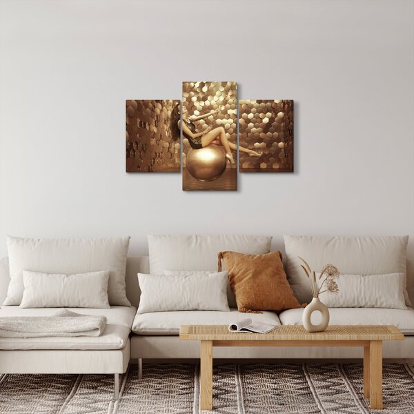 Tablou - Femeia în încăperea de aur (90x60 cm)