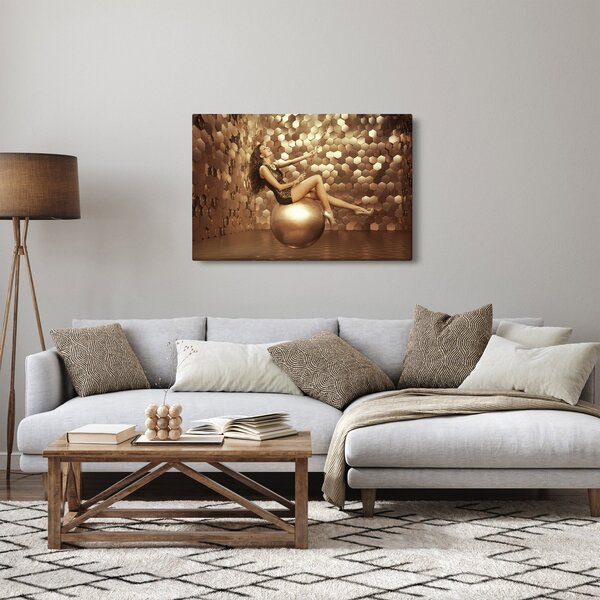 Tablou - Femeia în încăperea de aur (90x60 cm)